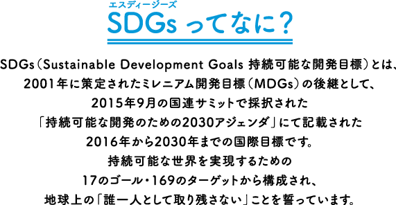 SDGsってなに？